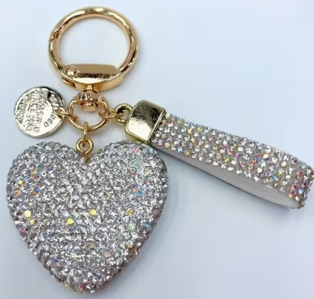 Elegant Rhinestone solid Heart with Small Wristlet