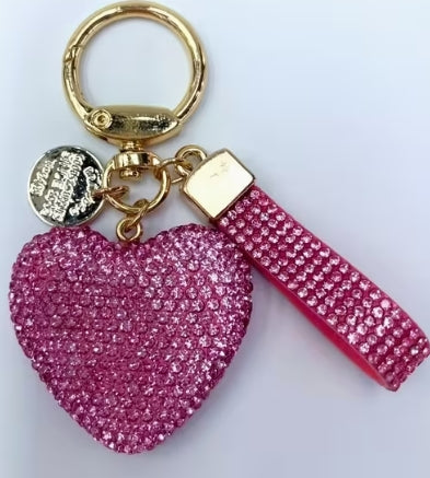 Elegant Rhinestone solid Heart with Small Wristlet
