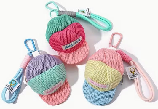 Dopamine Hat Coin Bag with Buckle and Lanyard