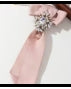 Elegant Vintage-Style Bow Tie with Brooch
