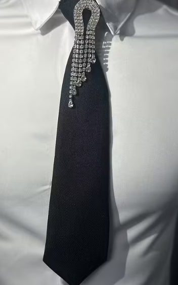 Rhinestone Adjustable Bowtie
