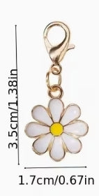 Daisy Flower keychain Charm