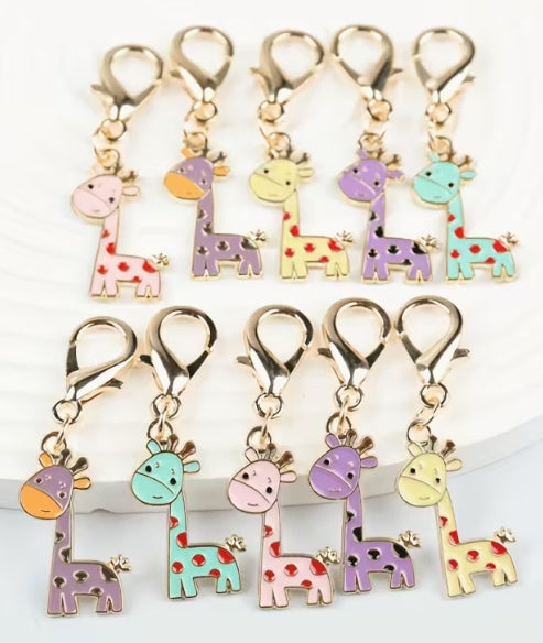 Giraffe Keychain Charm