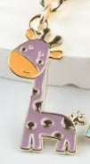 Giraffe Keychain Charm