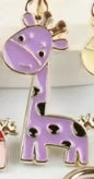 Giraffe Keychain Charm