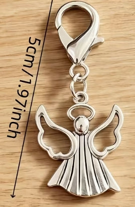 Guardian Angel Pendant Keychain Charm