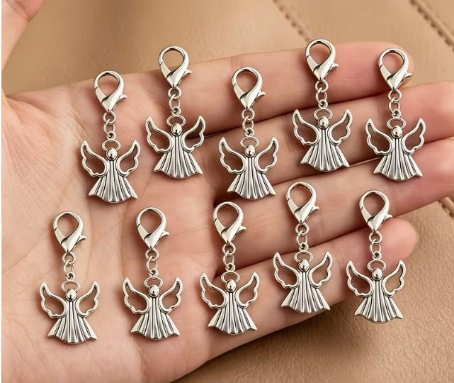 Guardian Angel Pendant Keychain Charm