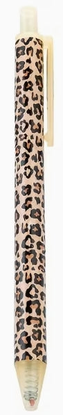 Leopard Print Retractable Ballpoint Pen