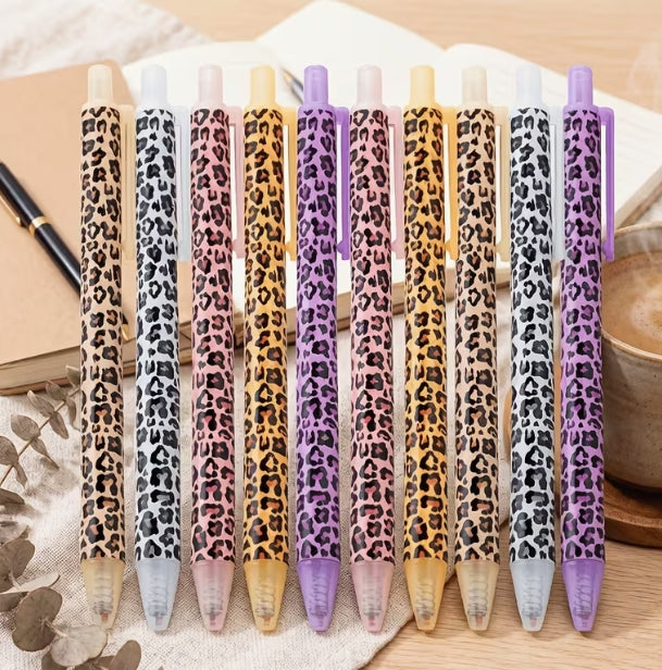 Leopard Print Retractable Ballpoint Pen