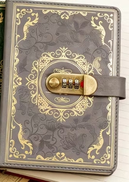 Retro B6 Thick Diary With Password Lock