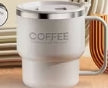 Stainless Steel Double Layer Coffee Cup