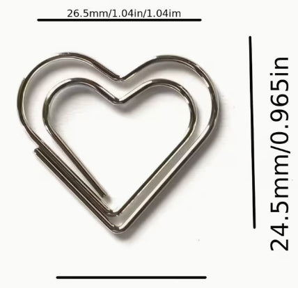 Heart-Shaped Paper Clips