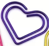 Heart-Shaped Paper Clips