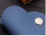 Leather Heart Shape Cord Organizer single button
