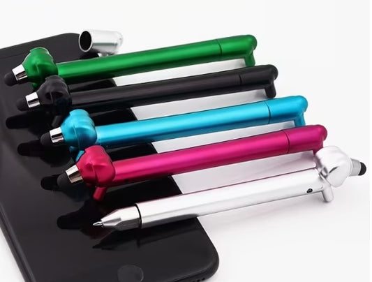 Dog Shaped Retractable Pen with Stylus Noise