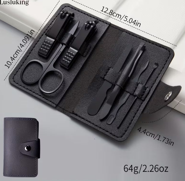 Professional-grade High-Quality 7pcs Stainless Steel Nail Clipper Set