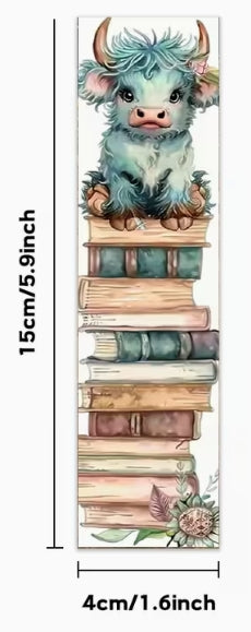 Highland Cow Bookmarks