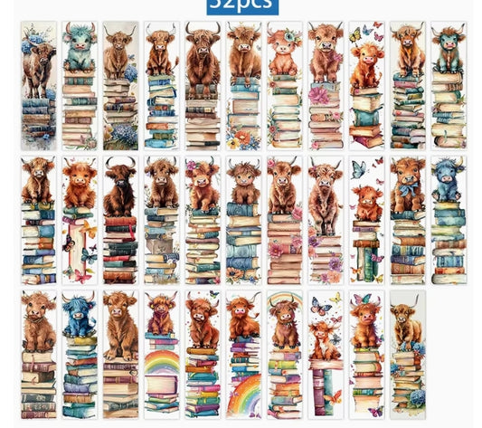 Highland Cow Bookmarks