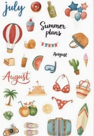 Plant Series Crystal Clear PET Scrapbook Sticker Sheet
