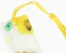 2D Flat Transparent Acrylic Tassel Bookmark