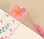 2D Flat Transparent Acrylic Tassel Bookmark