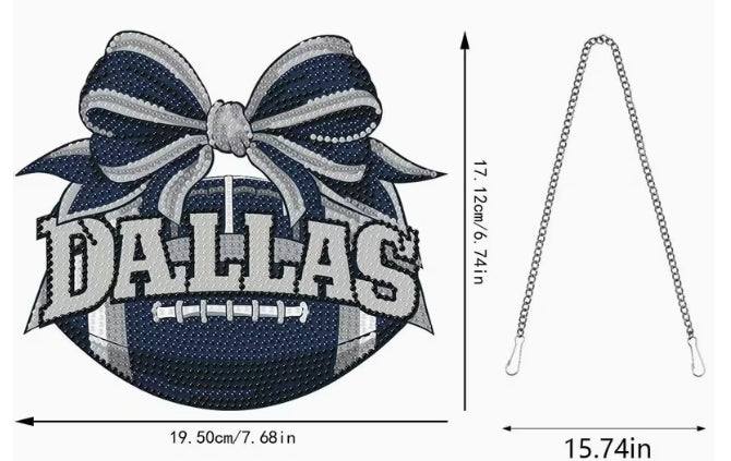 Diamond Art Pendant Football Acrylic 5D Diamond Painting Kit