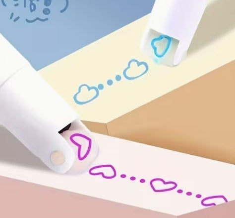 Flower Shape Highlight Dual Head Pen
