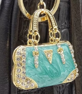 Enamel Mini Handbag Keychain