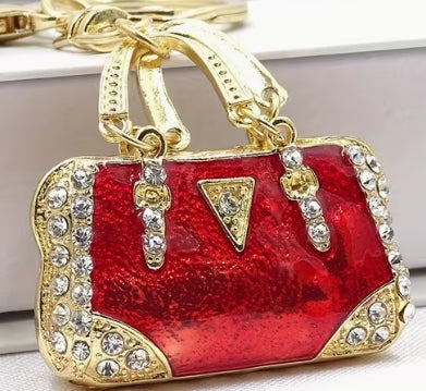 Enamel Mini Handbag Keychain