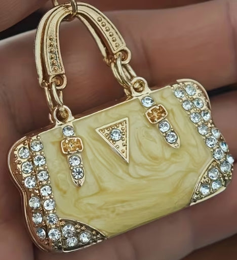 Enamel Mini Handbag Keychain