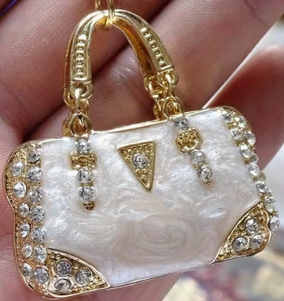 Enamel Mini Handbag Keychain