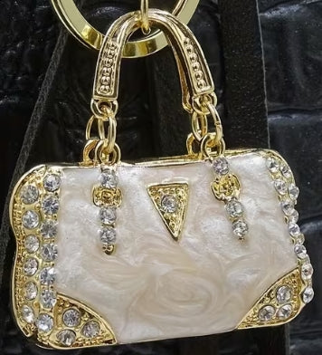 Enamel Mini Handbag Keychain