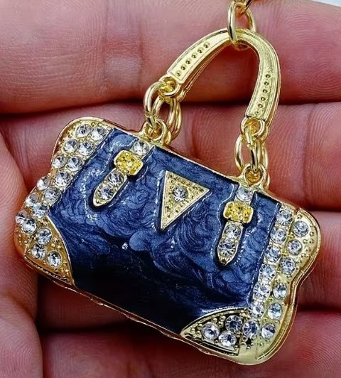 Enamel Mini Handbag Keychain