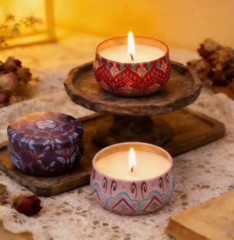 Metal Tin Scented Soy Candle