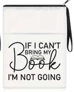 Book Pouch Sleeve with zipper and pocket