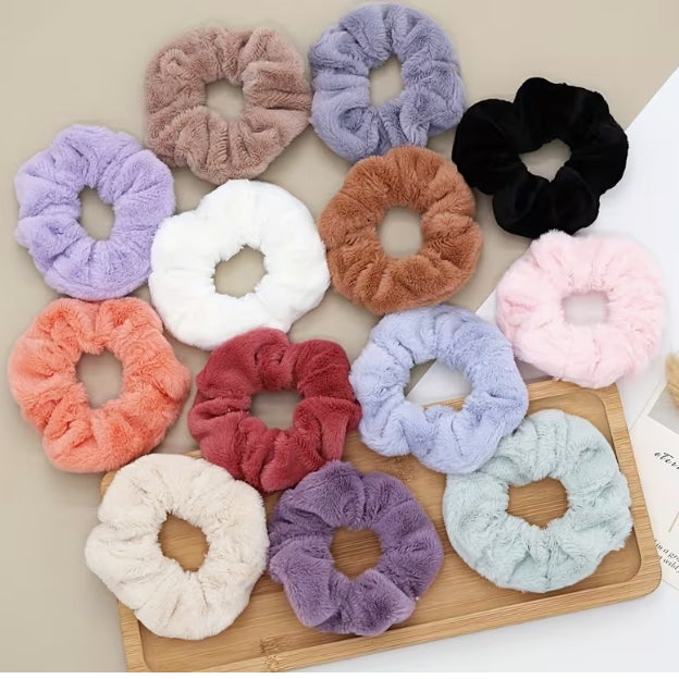 Faux Rabbit Hair Scrunchie