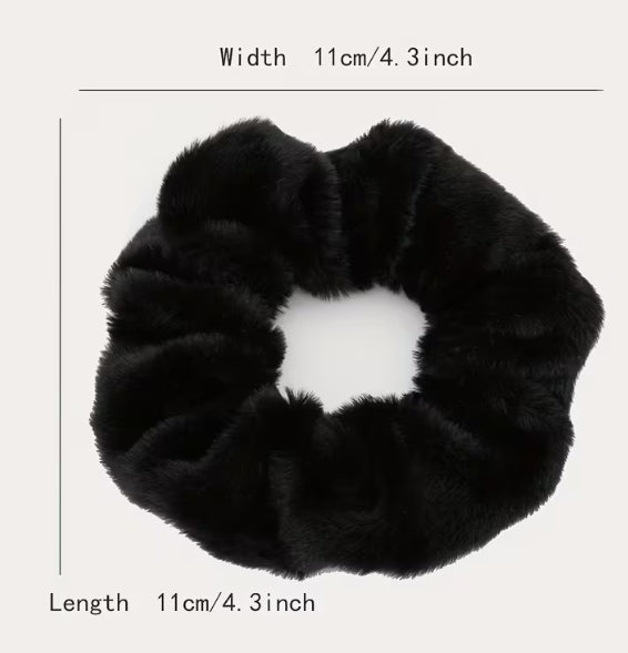 Faux Rabbit Hair Scrunchie