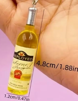 Wine Bottle Keychain