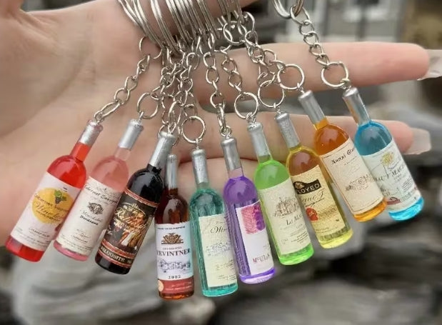 Wine Bottle Keychain