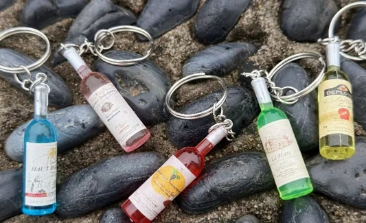 Wine Bottle Keychain