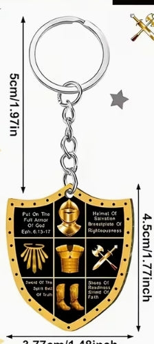 Black Full Armor Keychain