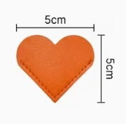 Leather PU Heart Shaped Bookmarks