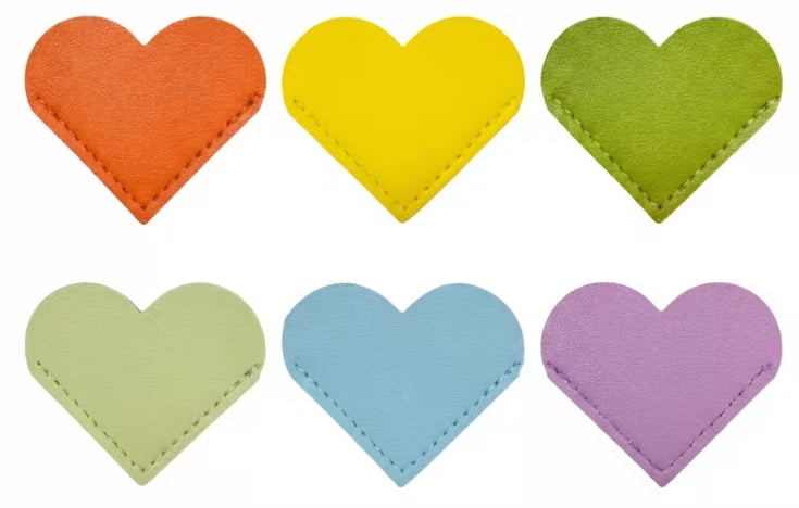 Leather PU Heart Shaped Bookmarks
