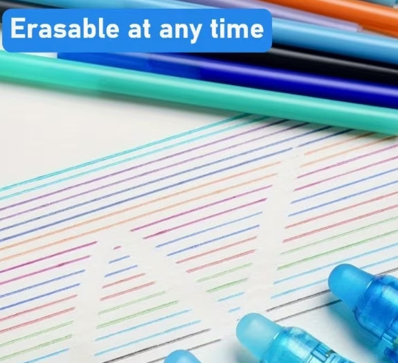 Flower Design Erasable Adhesive 0.5mm Fine Point Tip
