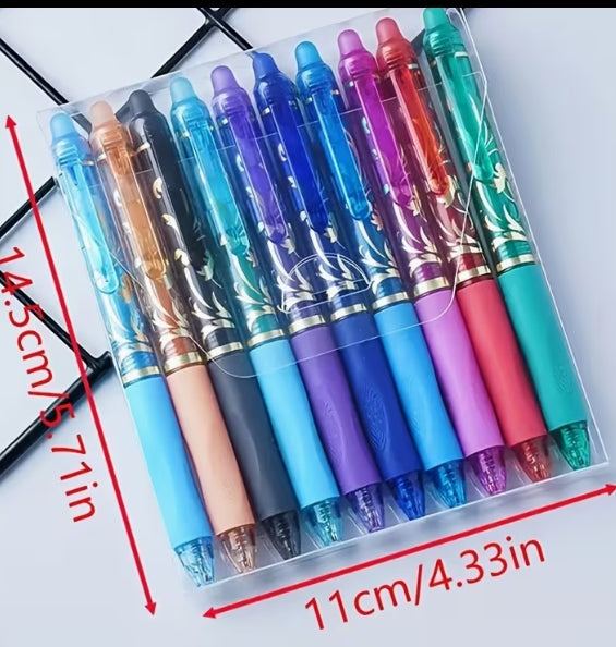 Flower Design Erasable Adhesive 0.5mm Fine Point Tip