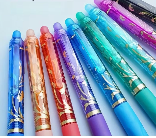 Flower Design Erasable Adhesive 0.5mm Fine Point Tip