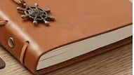 Retro Leather Pirate Anchor Spiral Notebook Journal