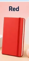 Premium PU Notebook] Pocket Hardcover Notebook A6,