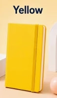 Premium PU Notebook] Pocket Hardcover Notebook A6,
