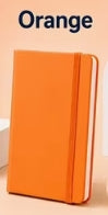 Premium PU Notebook] Pocket Hardcover Notebook A6,